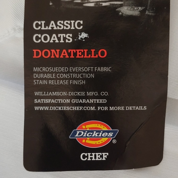 NWT Dickies Classic Coats Donatello Chef T… - Picture 6 of 6